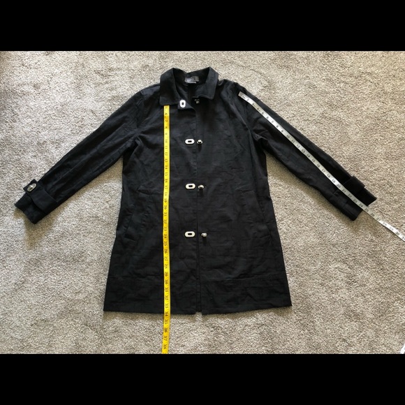 George Cotton Trench coat jacket size M Classic - Picture 4 of 13